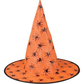 klobouk čarodějnický/halloween oranžový