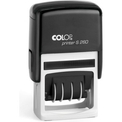 COLOP strojek razítka Printer S260 Dater kryt černý / polštářek černý – Zboží Živě
