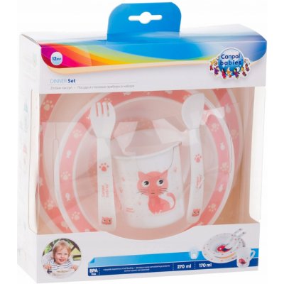 Canpol Babies 4/401 Plastová sada nádobí do mikrovlnky Kočička – Zboží Dáma Canpol Babies 4/401 Plastová sada nádobí do mikrovlnky Kočička – Zboží Dáma