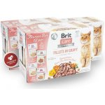 Brit Care Cat Fillet in Gravy krůta kachna losos a kuře 12 x 85 g – Sleviste.cz
