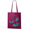 Nákupní taška a košík Plátěná taška Motýli Purpurová