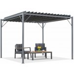 Garden Point terasová pergola Tasos 3x3m Antracitová – Zbozi.Blesk.cz