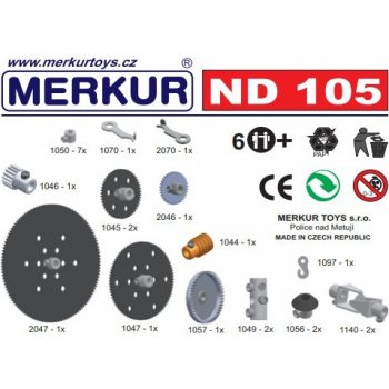Merkur ND 105 Ozubená kola 23ks