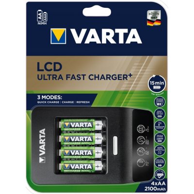 Varta LCD Ultra Fast Charger+ 57685101441 – Zbozi.Blesk.cz