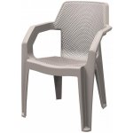 Mega Plast, plastové křeslo MAREA polyratan, capuccino – Zboží Dáma