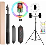 Aptel Prstencová LED lampa se stativem ZD67D 210cm – Sleviste.cz