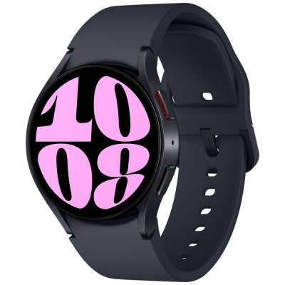 Samsung Galaxy Watch6 40mm grafitové Chytré hodinky, 1,3" Always-On Super AMOLED, 40mm, snímač srdečního tepu, teploměr, GPS, Wi-Fi, Bluetooth, NFC, voděodolné, grafitové SM-R930NZKAEUE