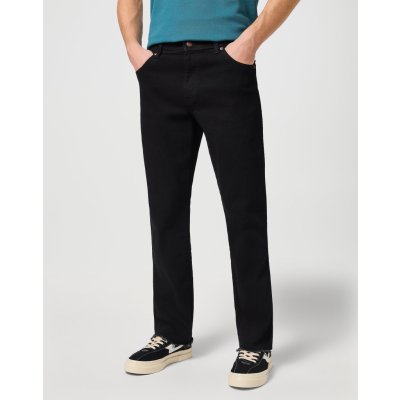 Wrangler pánské jeans W12109004 112126034 Texas Stretch BLACK OVERDYE – Zboží Mobilmania
