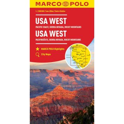 Kontinentalkarte USA West 1:2 000 000 – Zboží Mobilmania