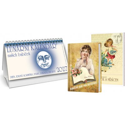 Lunární + Babiččiny rady pro domácnost + Zahradnický rok s Měsícem 2027 – Hledejceny.cz