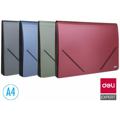 DELI Desky na spisy A4 13 přihrádek NEW YORK E5551 mix – Hledejceny.cz