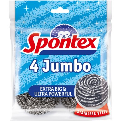 Jumbo Spontex Drátěnka nerezová 4 ks – Sleviste.cz