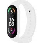 FIXED Silicone Strap na Xiaomi Band 7/ Mi Band 6/ Mi Band 5 bílý FIXSSTB-989-WH – Zboží Mobilmania