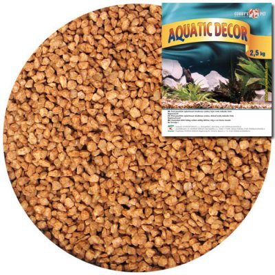 Cobbys Pet Aquatic Decor štěrk hnědý 3-4mm, 2,5 kg – Zboží Mobilmania