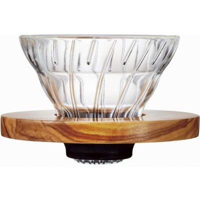 Hario Dripper V60-01 Glass Olive Wood – Zboží Dáma