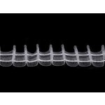 Záclonovka šíře 25 mm tužkové řasení, střední, transparent (bal. 50) – Zboží Dáma