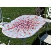 Jídelní stůl Bella Umbria Keramický oválný stůl Romantico z lávového kamene Barva nohou: Bianco Opaco (Matná bílá)