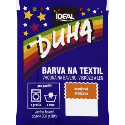 Ideal Duha oranžová barva na textil na bavlnu viskozu a len na 300 g látky 15 g – Zboží Dáma