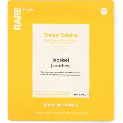 Rare Paris - Trésor Solaire - Zklidňující pleťová maska - 1ks 23 ml – Zboží Dáma