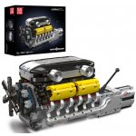 Mould King 10202 Automobilový 12válcový motor LAMBO V12 s převodovkou – Zboží Mobilmania