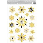 Anděl Okenní fólie vánoční s glitrem Hvězdy 30 x 20 cm 222 – Hledejceny.cz