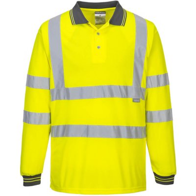 Portwest Polokošile S277 HiVis dlouhý rukáv reflexní Žlutá 5XL – Hledejceny.cz