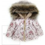 Male Cuda Podzimní parka s čajovými růžemi bílá – Zboží Mobilmania