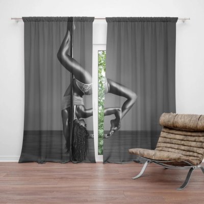 Závěsy Pole dancer: 2 ks - 140x250 cm - Sablio – Hledejceny.cz