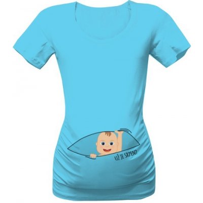 Tričko s potiskem Už je srpen? dámské Atoll blue – Hledejceny.cz