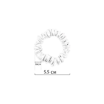 Různobarevné gumičky do vlasů 1 ks, WHITE ORCHID Barva hedvábí: bílá – Hledejceny.cz