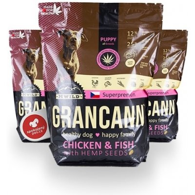 Grancann Puppy Chicken & Fish with Hemp seeds 3 kg