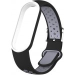 Xiaomi Mi Band 5/6/7 EF náhradní náramek s kovovým zapínáním Černošedá MBSCZ-7EF03 – Zboží Mobilmania