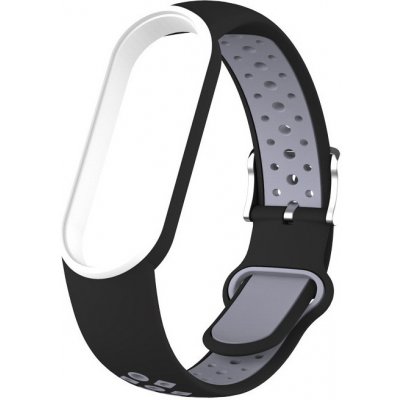 Xiaomi Mi Band 5/6/7 EF náhradní náramek s kovovým zapínáním Černošedá MBSCZ-7EF03 – Sleviste.cz