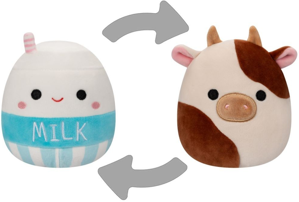 Squishmallows 2v1 Kravička Ronnie a mléko Melly