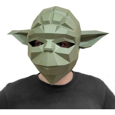 papírový model 3D maska Yoda – Hledejceny.cz