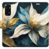 Pouzdro a kryt na mobilní telefon Xiaomi Pouzdro iSaprio flip Gold Flowers Xiaomi Redmi Note 11 / Note 11S