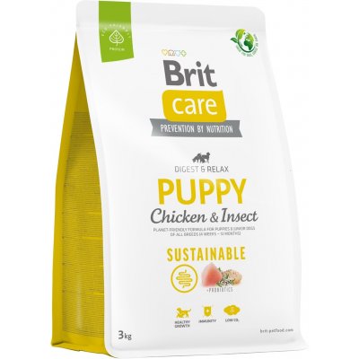 Brit Care Sustainable Puppy Chicken & Insect 3 kg – Zbozi.Blesk.cz