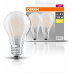 Osram sada 2x LED filamentová žárovka E27, A40, 4W, 470lm, 2700K, teplá bílá – Zbozi.Blesk.cz