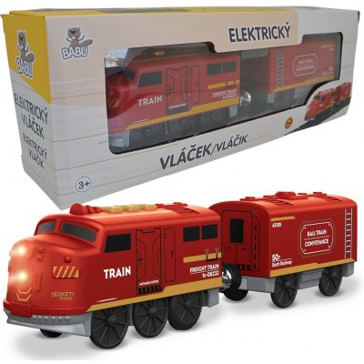 Babu vláčky Elektrický vláček červený set 2 ks – Sleviste.cz
