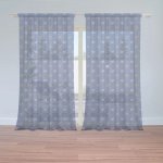 Sablio Záclony Srdíčka na modré: 2ks 150x250cm – Hledejceny.cz