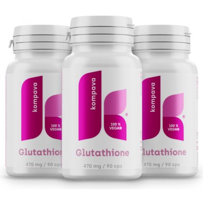 Kompava 3-balení Glutatione 470mg 90 kapslí – Hledejceny.cz