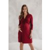 Těhotenské a kojící šaty Těhotenské kojící šaty Loop Dress 7/8 Burgundy