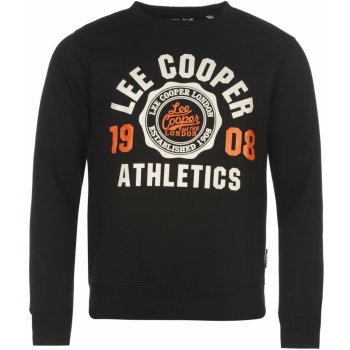 Lee Cooper Crew s logem Sweater pánské Black