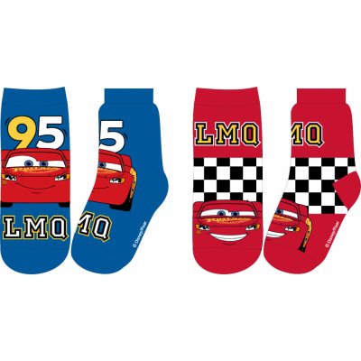 Auta 5234A346 Chlapecké ponožky modrá / červená