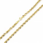 Lillian Vassago Zlatý unisex řetízek valis LLV31-GCH039 Žlutá – Zboží Dáma