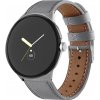 Řemínek k chytrým hodinkám PROTEMIO 92874 LEATHER Kožený řemínek pro Google Pixel Watch / Pixel Watch 2 / Pixel Watch 3 41mm šedý