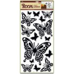 Anděl Přerov - Pokojová dekorace černí motýli 1083 69x30 cm – Zboží Dáma