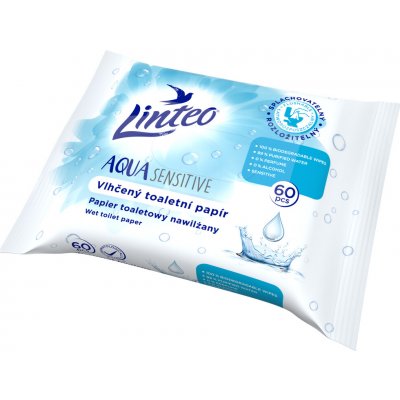 LINTEO vlhčený Aqua Sensitive 60 ks – Sleviste.cz
