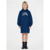 Tommy Hilfiger holčičí mikinové šaty s kapucí modré