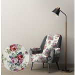 Ervi Gobelínový přehoz na křeslo - Vintage růžová zahrada – Zboží Dáma